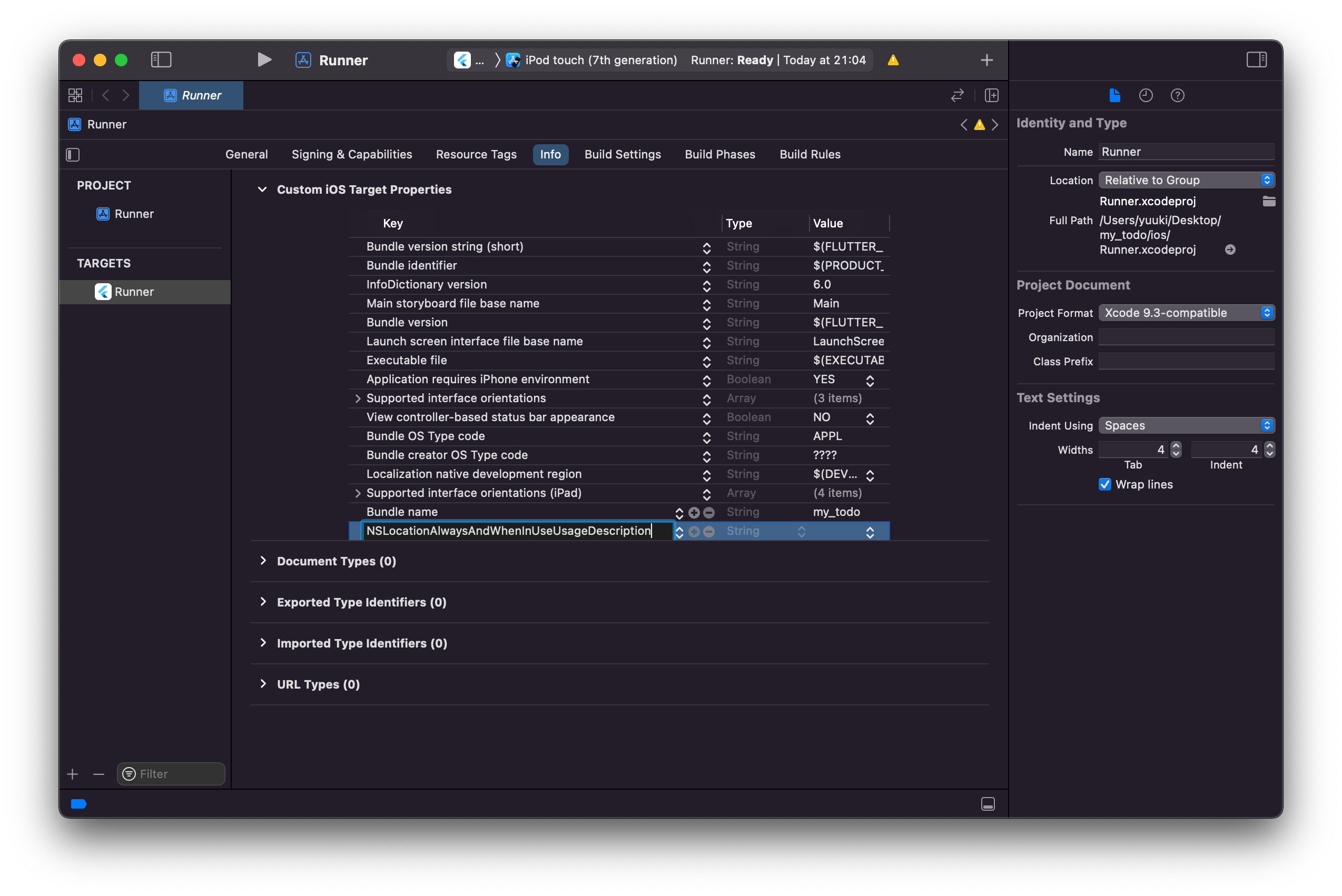 Xcode-Permission