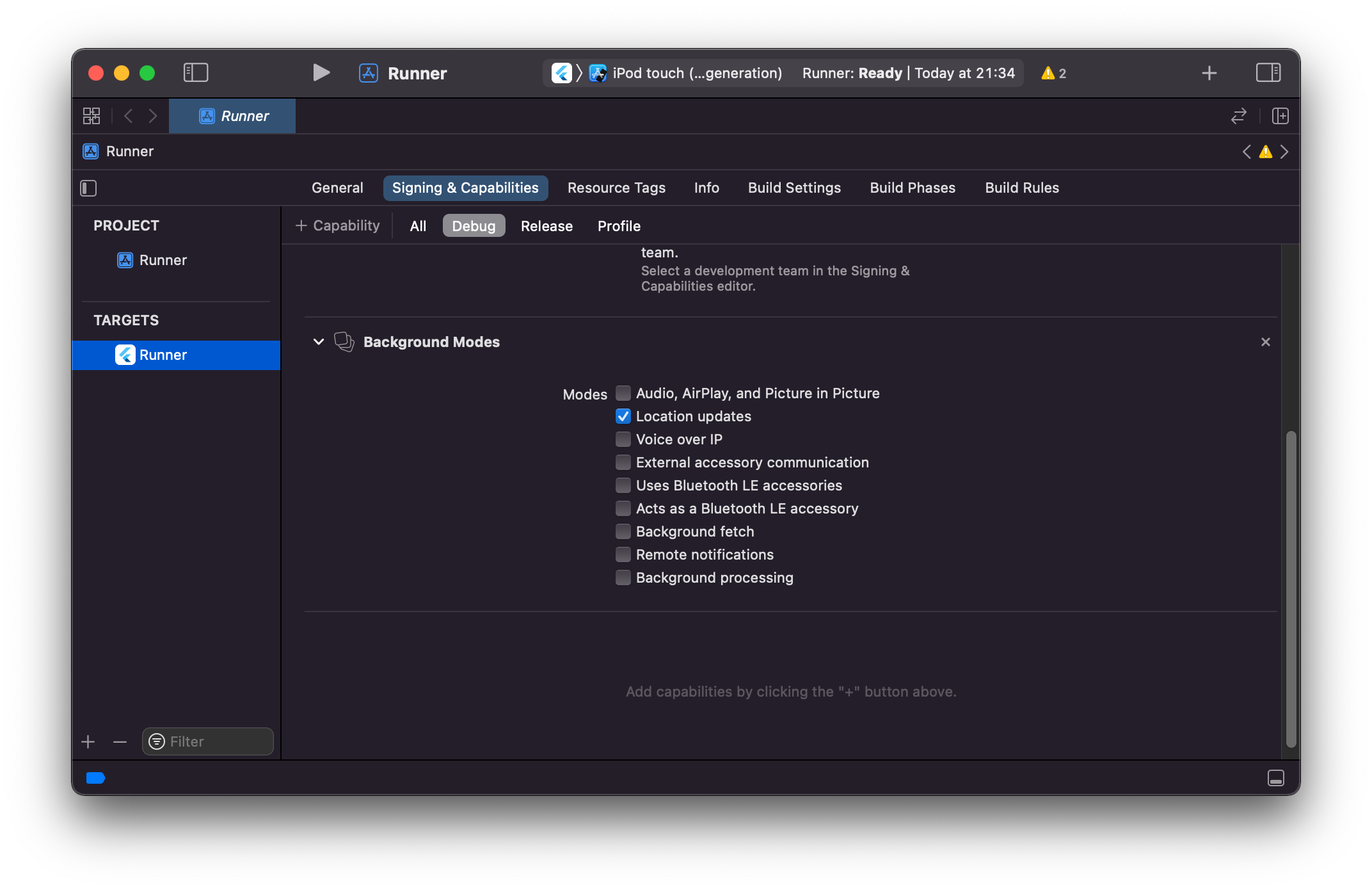 Xcode-Permission